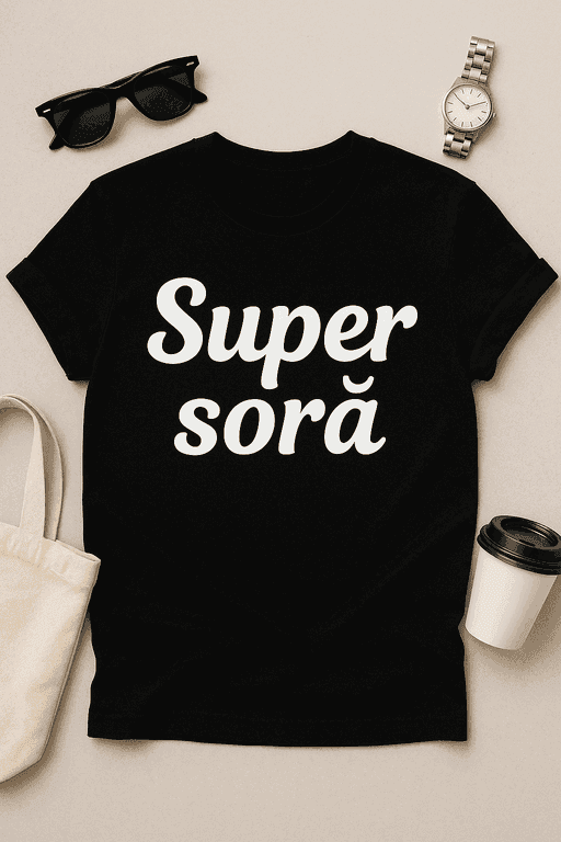 Tricou Super Soră – Pentru cea mai tare dintre surori