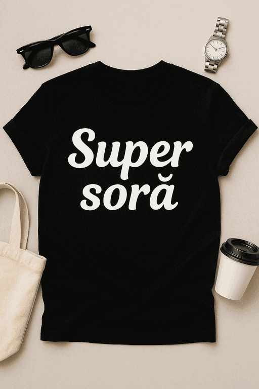 Tricou Super Soră – Pentru cea mai tare dintre surori
