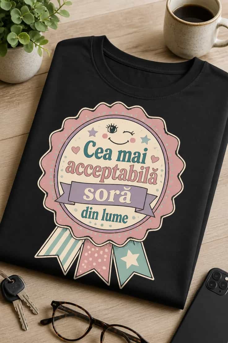 Tricou pentru surori Cea mai acceptabilă soră din lume