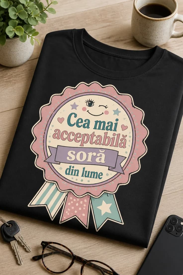 Tricou pentru surori Cea mai acceptabilă soră din lume