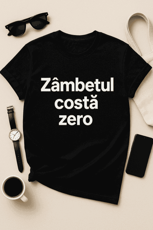 Tricou Zâmbetul costă zero