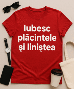 Tricou Iubesc plăcintele și liniștea