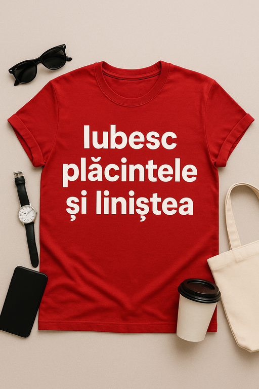 Tricou Iubesc plăcintele și liniștea