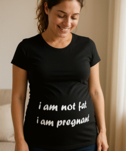 I am not fat I am pregnant - Tricou pentru gravide
