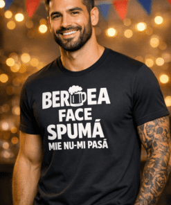 Tricou amuzant „Berea face spumă, mie nu-mi pasă”