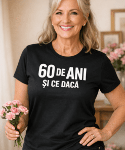 Tricou amuzant „60 de ani și ce dacă”