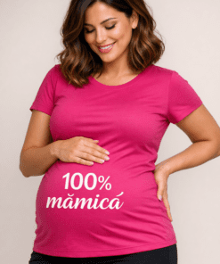 Tricou pentru gravide „100% mămică”