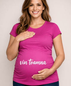 Tricou pentru gravide „vin toamna”