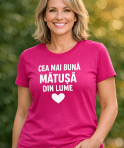 Tricou amuzant „Cea mai bună mătușă din lume”
