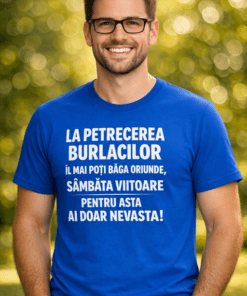 Tricou amuzant pentru petrecerea burlacilor – „Îl mai poți băga oriunde”