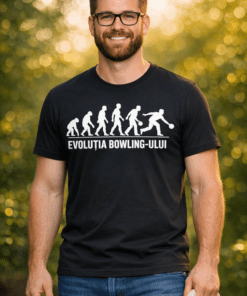 Tricou amuzant Evoluția bowling-ului