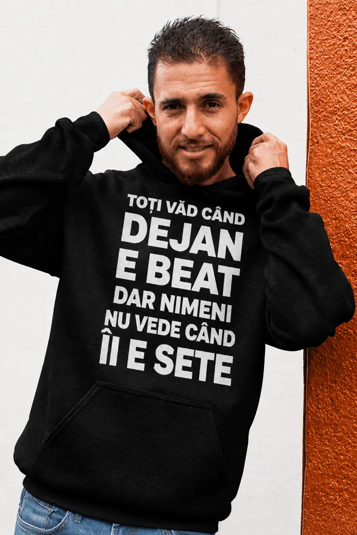 Bluză amuzantă Sete cu nume personalizat, tricou cu mesaj haios și nume DEJAN