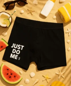 Boxeri amuzanți Just do me cu mesajul JUST DO ME:)+, idee de cadou haios