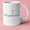 Cană amuzantă Mă gândesc la tine cu mesajul Mă gândesc la tine....