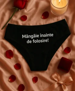 Lenjerie damă Mângâie înainte de folosire, cadou zi de naștere amuzant pentru ea