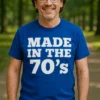 Tricou amuzant Anii 70 retro, cadou de zi de naștere pentru nostalgic cu umor