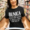 Tricou amuzant Bunica încalcă regulile vechi cu mesaj haios pentru cadou