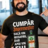 Tricou amuzant Cumpăr Jägermeister pentru musafiri cu mesaj haios pentru petreceri și cadouri