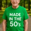 Tricou amuzant Născut în anii 50, cadou de zi de naștere pentru petrecere aniversară