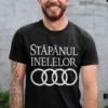 Tricou amuzant Stăpânul inelelor cu textul STĂPÂNUL INELELOR