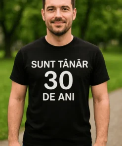 Tricou amuzant Tânăr la 30 de ani, cadou de zi de naștere pentru aniversarea de 30 de ani