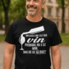 Tricou amuzant Zi fără vin cu mesaj haios pentru cadou