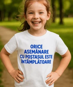 Tricou pentru copii asemănare cu poștașul, cadou de zi de naștere cu mesaj amuzant